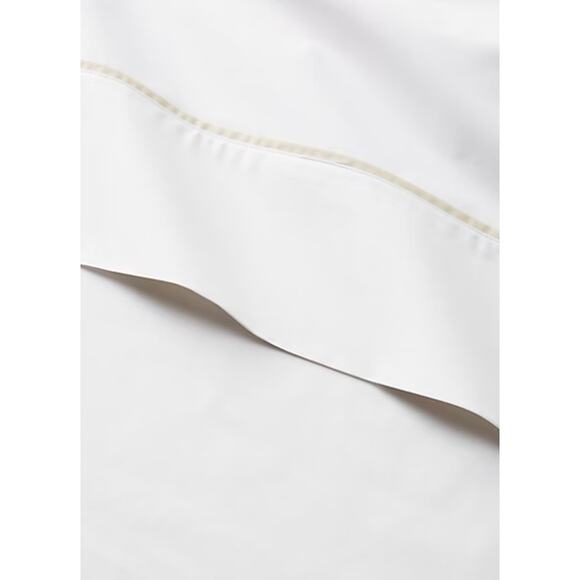 NEW Ralph Lauren King Flat Sheet Palmer White Sand Dune Organic Cotton Old Money - Picture 1 of 6